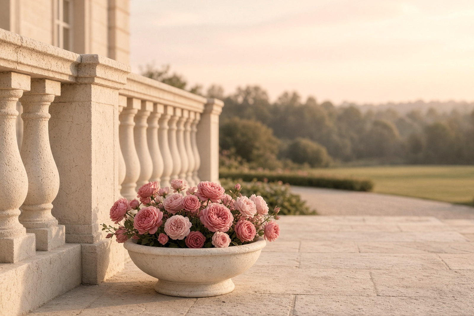 A sitting room with flowers
